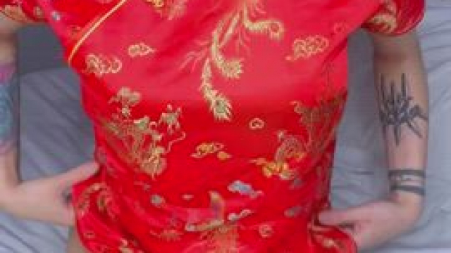 Cum in my lil Asian pussy