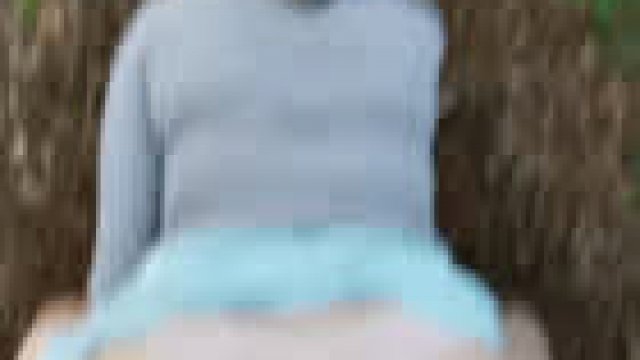 Getting fucked by a huge cock in the woods (OC)
