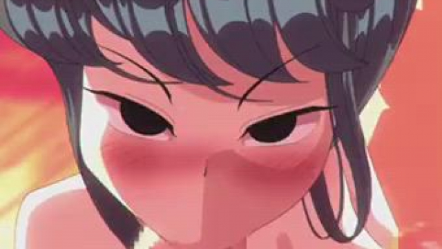 Komi enjoying herself