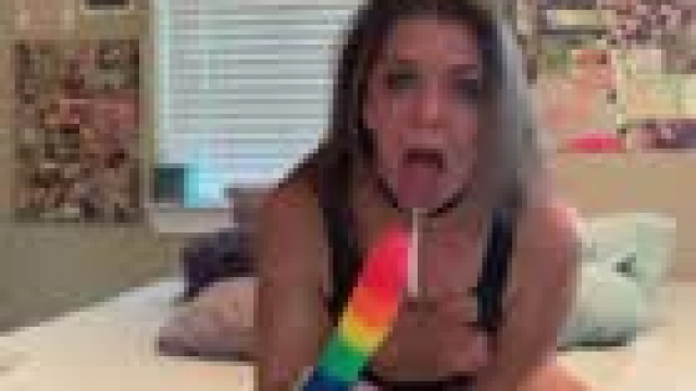 a second dildo magically appears...