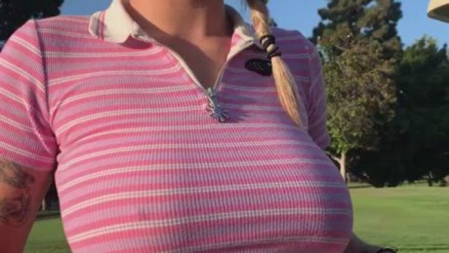 Flashing Boobs in Public Area