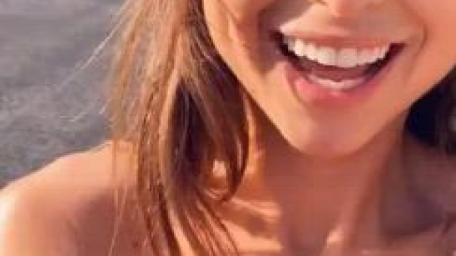 Just Riley Reid riding a toy car through the suburbs nude