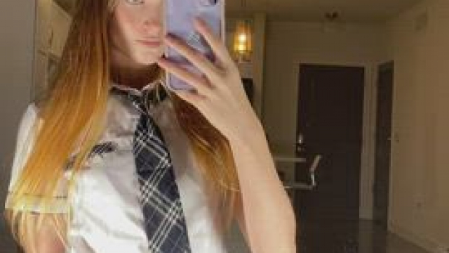 Just a horny 95 lb teen flashing her pussy on camera for you to see