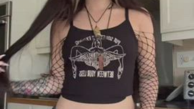 hopefully my small pierced titties and big booty can make your Monday a little b