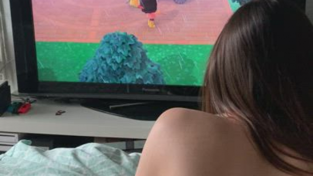 Sure you can play with my ass and balls while I play games.