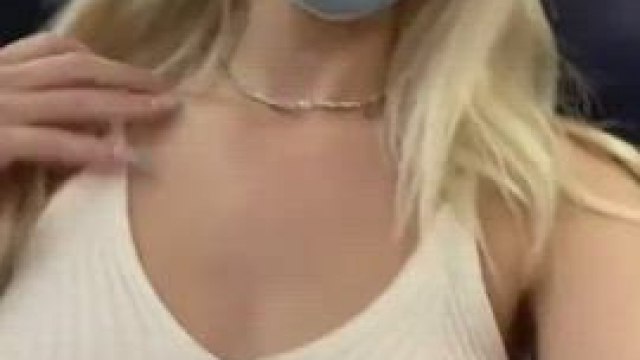 Boobs on a plane
