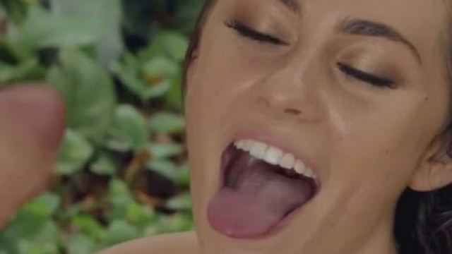 Smiling mouthful