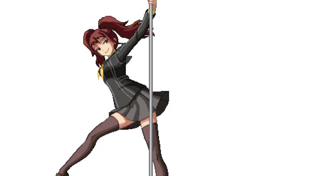 Shadow Rise pole dancing (Persona 4 Arena Ultimax)