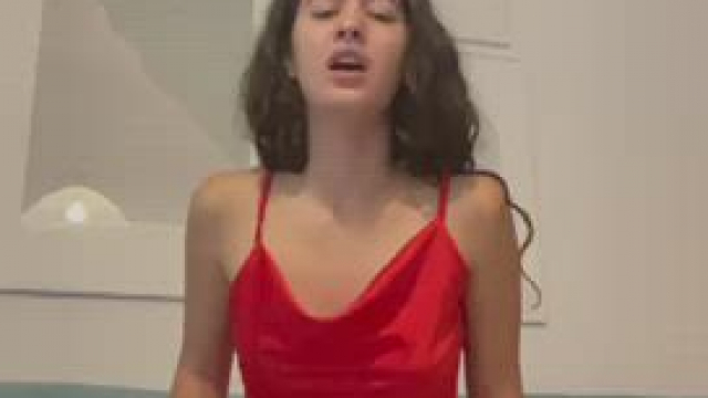 Cute teen slut rides alone