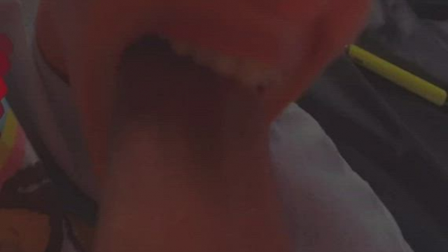 Gagging on huge cock is my favorite hobby