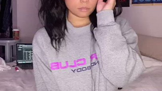 Student revealing huge boobs