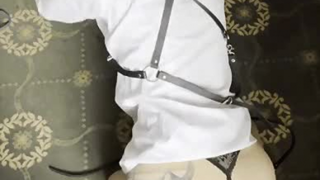 Snow-white women look good in thongs