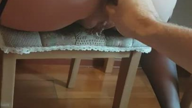Amateur PAWG squirts and gets her asshole stretched by rough fisting