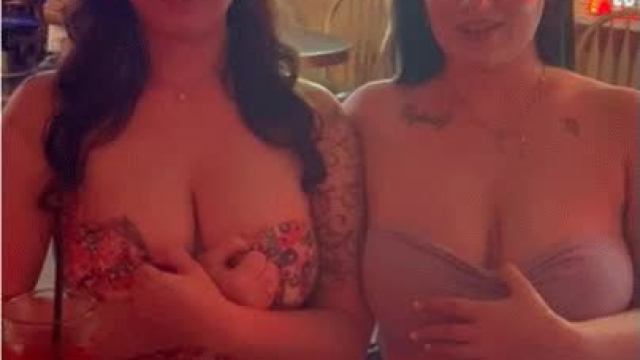 The woman behind us was definitely on to us…and she did not approve
