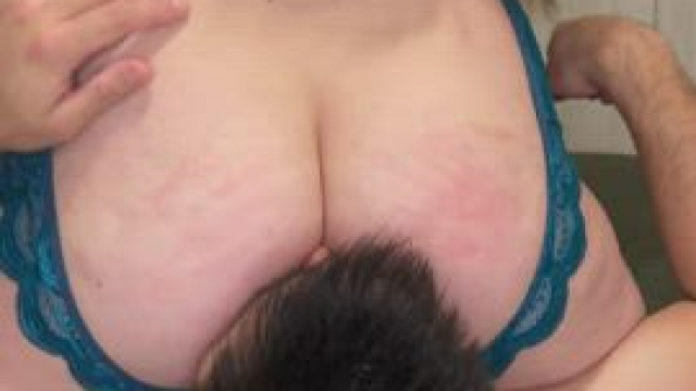 Smothering him while he enjoys my asshole