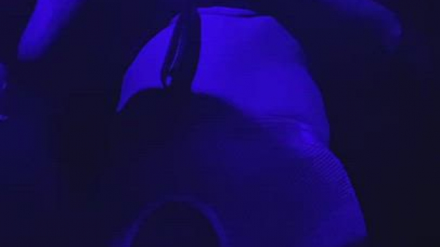 Fooling around in a glory hole confessional at a dungeon party! Yes a random guy