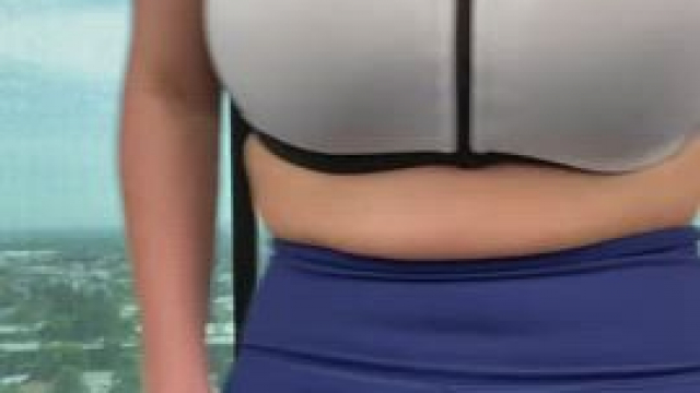 Angela’s sweaty tits