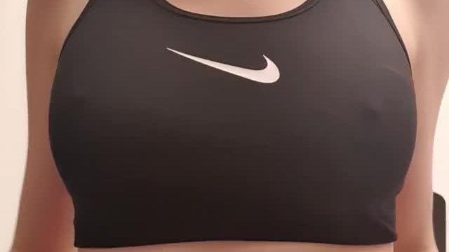 My sports bra hides them pretty well 