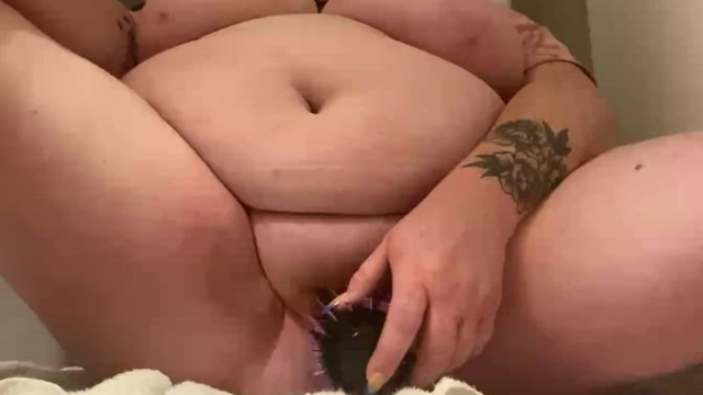 Do you like the way my tits bounce when I fuck my self with my brush?