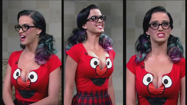 Katy Perry's big bouncing breasts