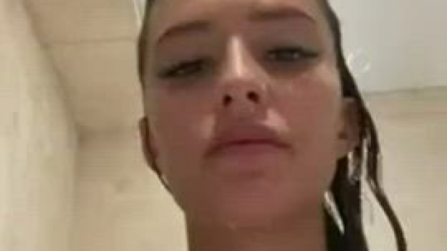 Showering with tanlines