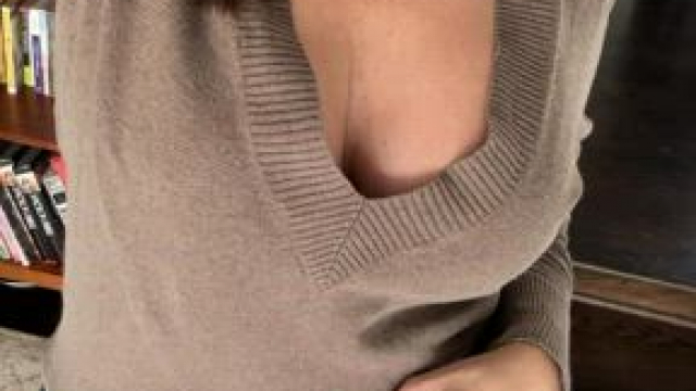 Hope my mom boobs can distract you from whatever you're doing [f]