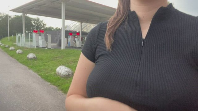 Showing at the gas station