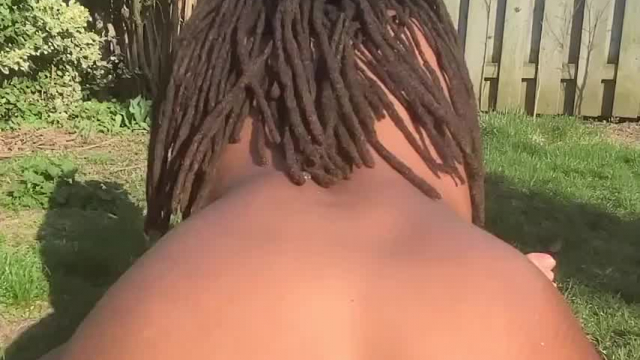 My neighbour caught me naked in the garden and came over to pump his seed into m