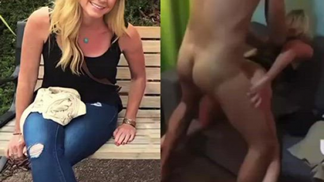 Watching my Wife get her Asshole Fucked While I Stroke my Small Cock. (Picture a