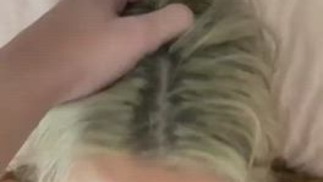 Cute blonde facefucked and swallow