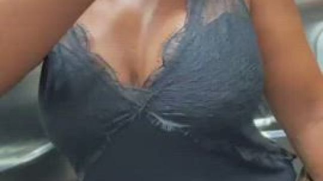 Busty MILF Flashing The Elevator Cam