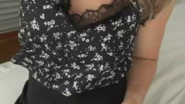 I’m the naughty, married milf at work who wears short skirts and accidentally gi