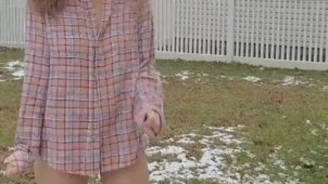 White picket fences and a petite hottie. Some girls aren't as innocent as they l