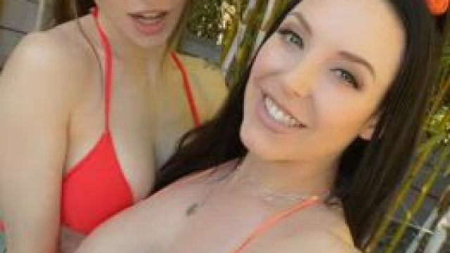 Friends in bikinis