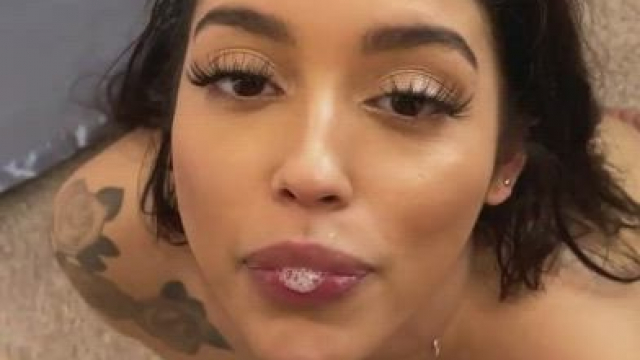 Slut begs for cum