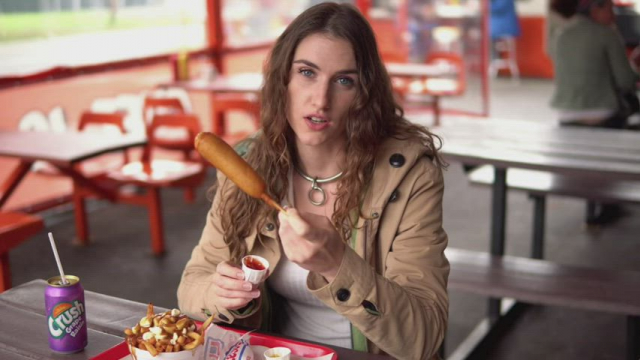 She's a hungry girl