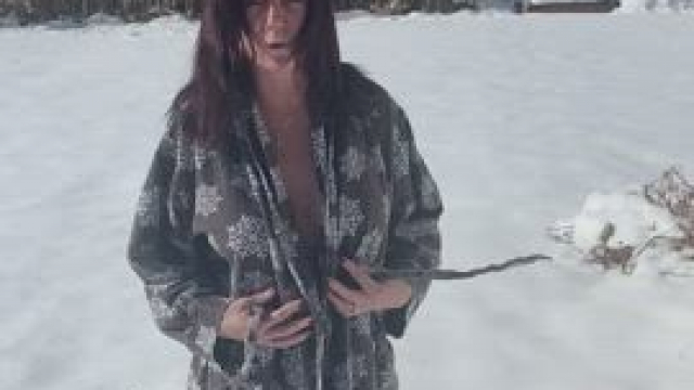 It snowed ?? say hi if you notice me??