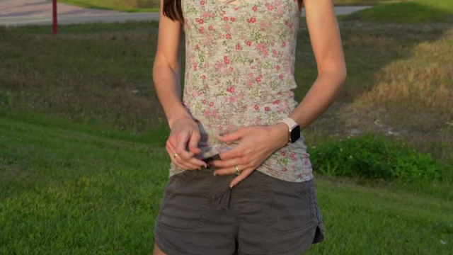 My neighbor definitely saw me flash my tiny tits