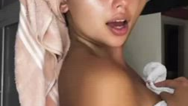 Fresh from shower