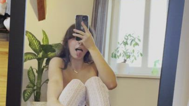 Would you date a cute student in thigh highs?
