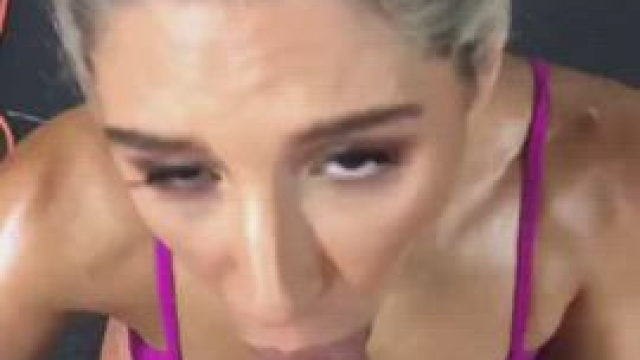 Abella Danger bts blowjob