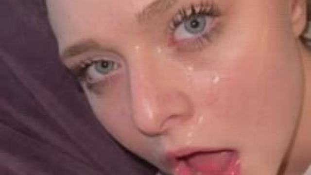 Sprayed her face