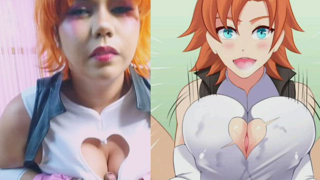 Nora Valkyrie - boob fuck by mariigabiicosplay