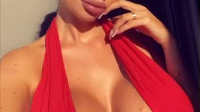 Boob flexing