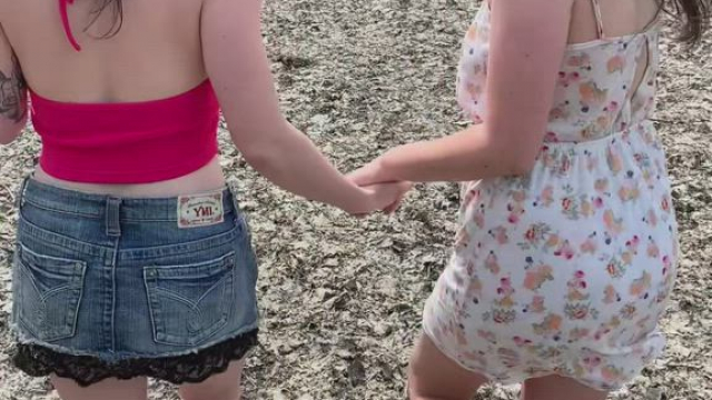 You can fuck us both in public, but you have to leave a huge load in us both, de