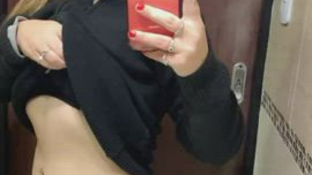 I just couldn't resist getting my tits out at work... wish you were here with me