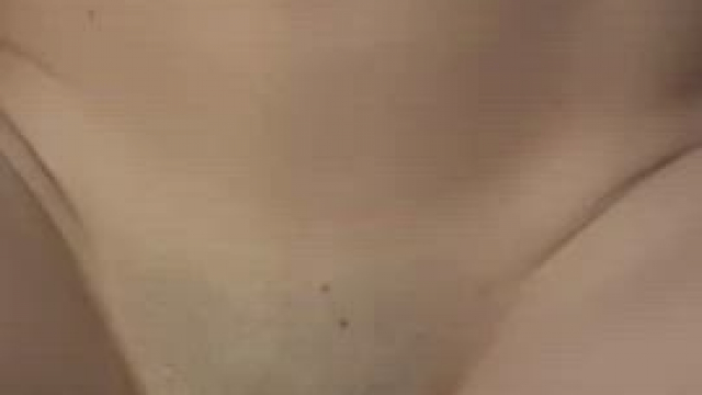 My view of a hot wife on the edge of the bed