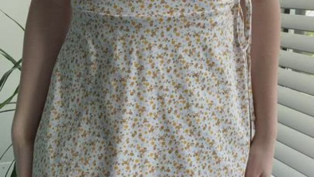 Hope you like what was hiding under my dress