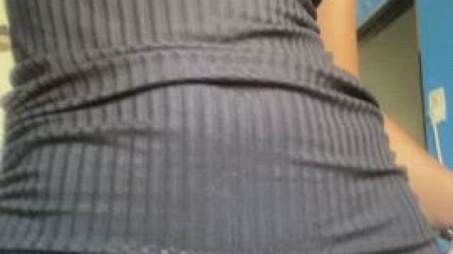 I don't wear a thong so you can eat my pussy at any time
