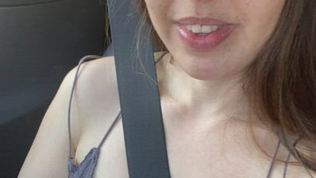 Playing with my pussy in the car because I couldn't wait unti I got home